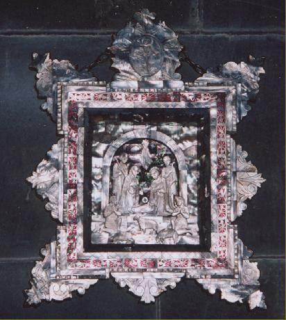 Shell Mosaic Nativity Scene