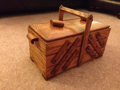 Hand made sewing box (Closed)